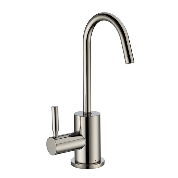 Whitehaus Point Of Use Instant Hot Drinking Water Faucet W/ Gooseneck Swivel Spo WHFH-H1010-PN - main